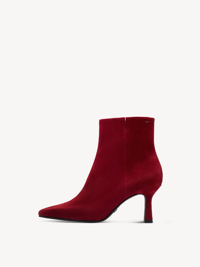 cuir chausson - rouge 1-25358-45-500 acheter tamaris bottines en ligne