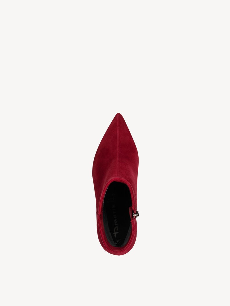 cuir chausson - rouge 1-25358-45-500 acheter tamaris bottines en ligne