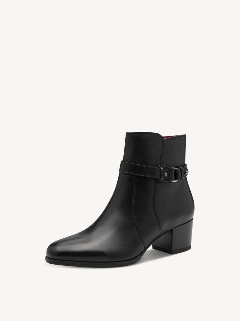 cuir chausson - noir 1-25373-45-001 acheter tamaris bottines en ligne