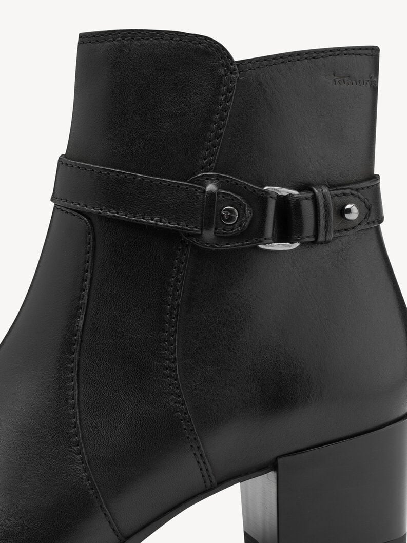 cuir chausson - noir 1-25373-45-001 acheter tamaris bottines en ligne