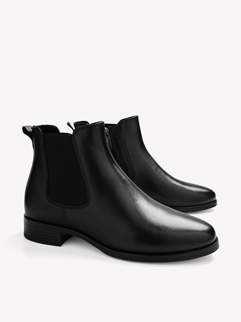cuir chelsea boot - noir 1-25377-45-001 acheter tamaris bottines en ligne