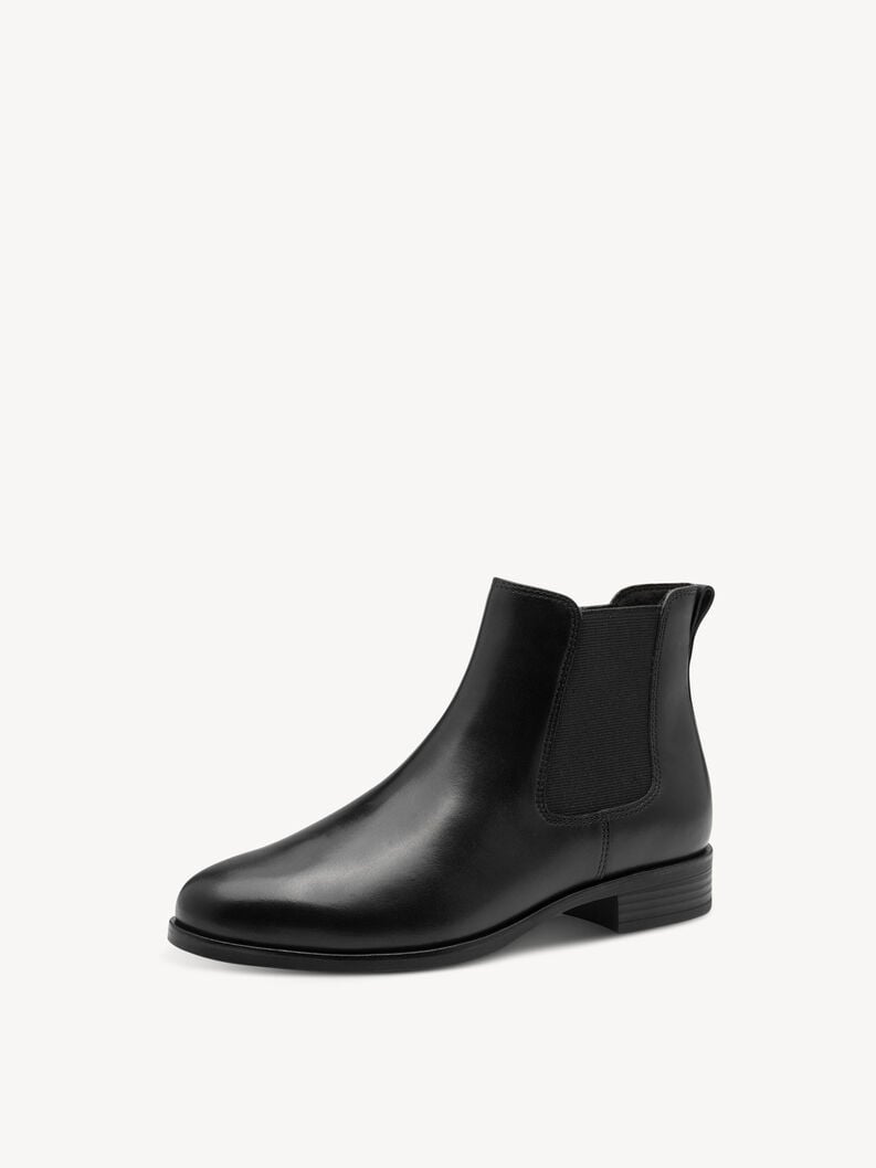 cuir chelsea boot - noir 1-25377-45-001 acheter tamaris bottines en ligne