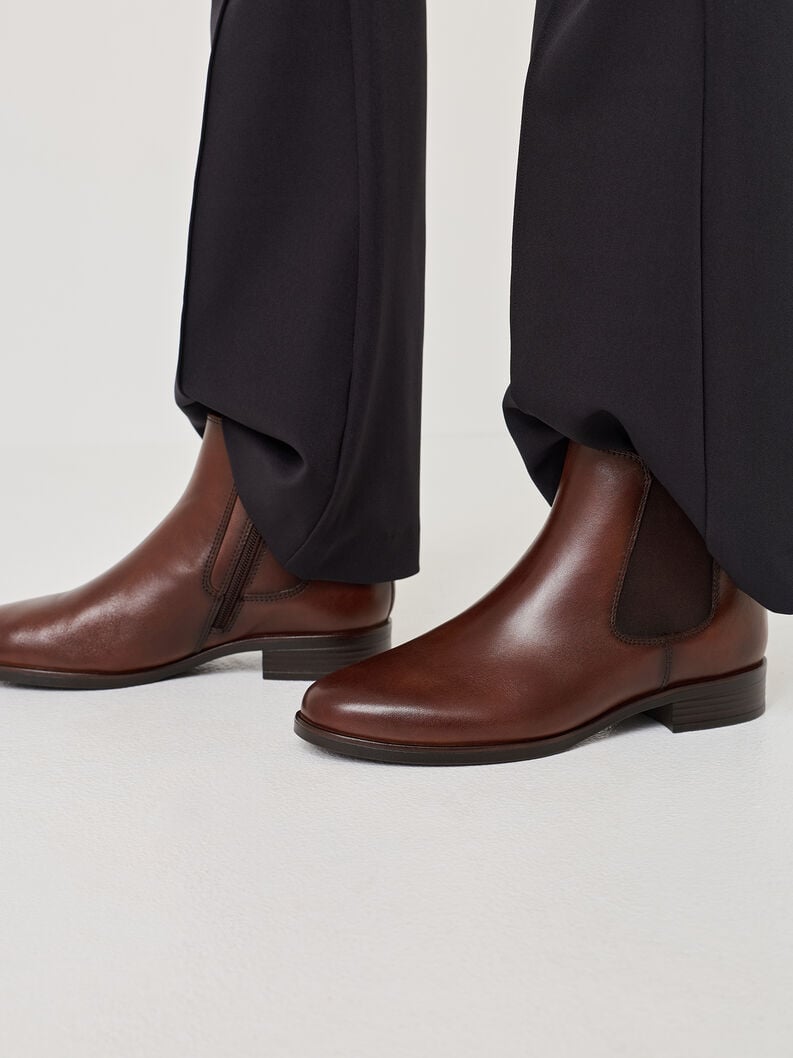 cuir chelsea boot - brun 1-25377-45-311 acheter tamaris bottines en ligne