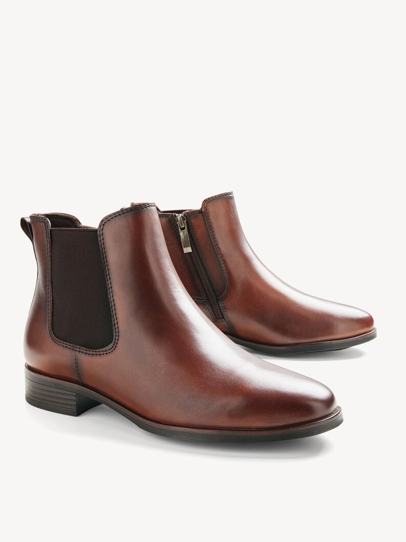 cuir chelsea boot - brun 1-25377-45-311 acheter tamaris bottines en ligne