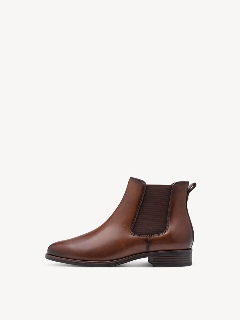 cuir chelsea boot - brun 1-25377-45-311 acheter tamaris bottines en ligne