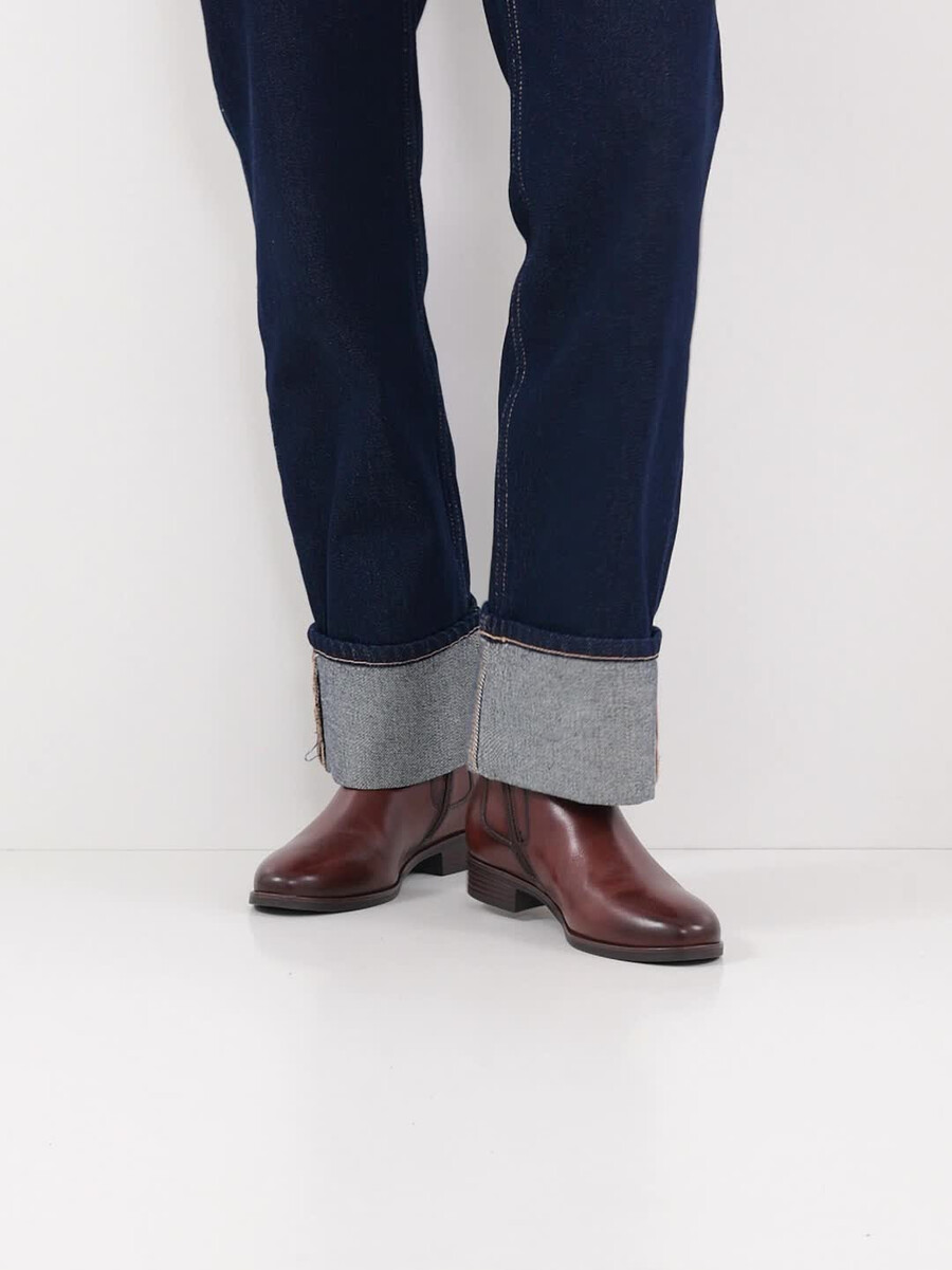cuir chelsea boot - brun 1-25377-45-311 acheter tamaris bottines en ligne