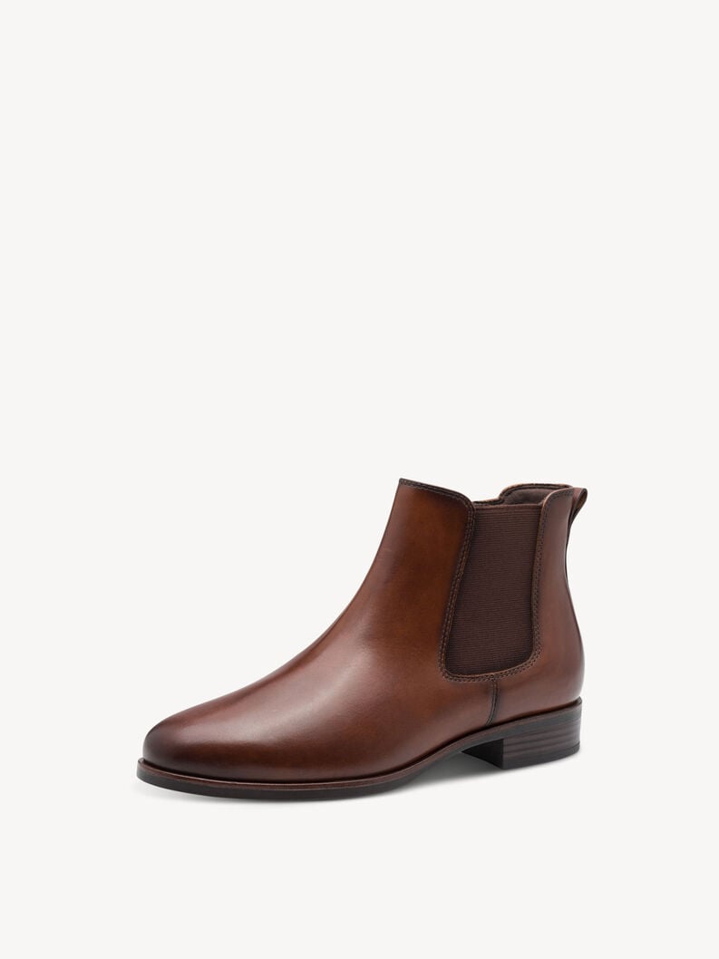 cuir chelsea boot - brun 1-25377-45-311 acheter tamaris bottines en ligne