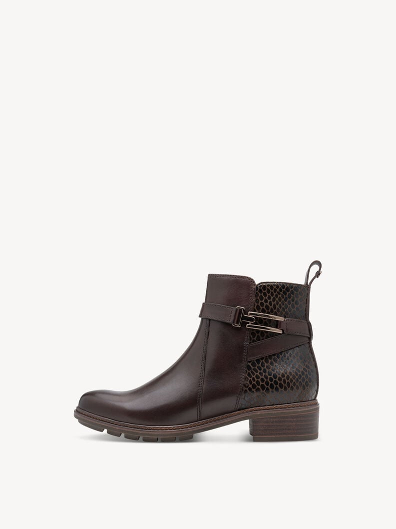 cuir chausson - brun 1-25391-45-3b3 acheter tamaris bottines en ligne
