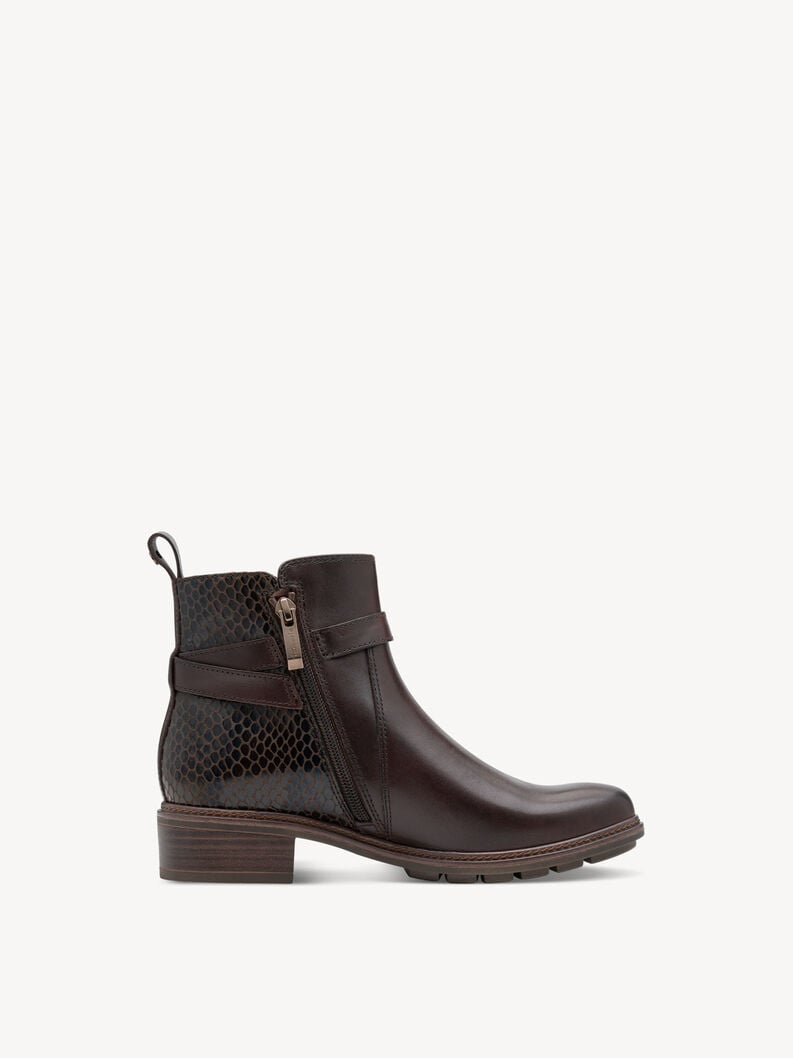 cuir chausson - brun 1-25391-45-3b3 acheter tamaris bottines en ligne