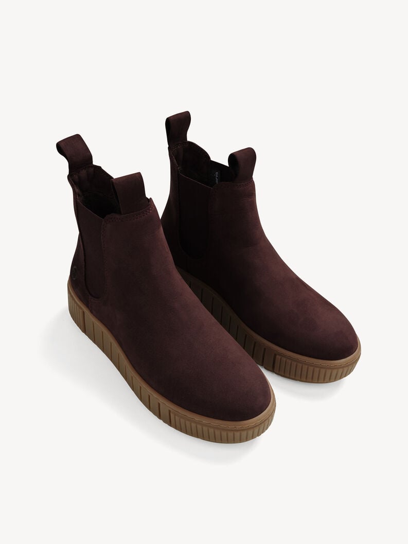 cuir chelsea boot - rouge 1-25403-43-549 acheter tamaris bottines en ligne