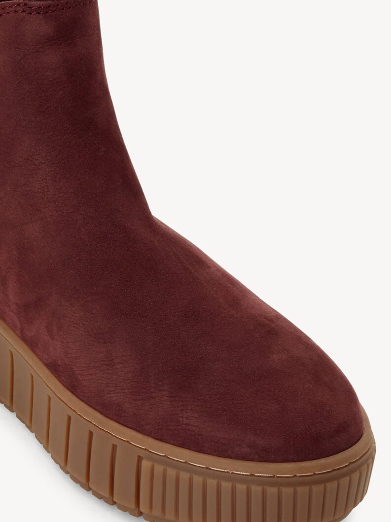 cuir chelsea boot - rouge 1-25403-43-549 acheter tamaris bottines en ligne