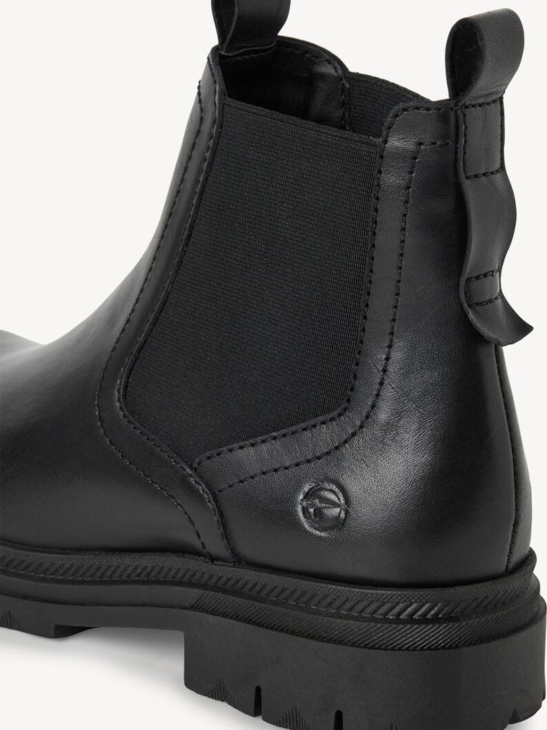 cuir chelsea boot - noir 1-25407-45-003 acheter tamaris bottines en ligne