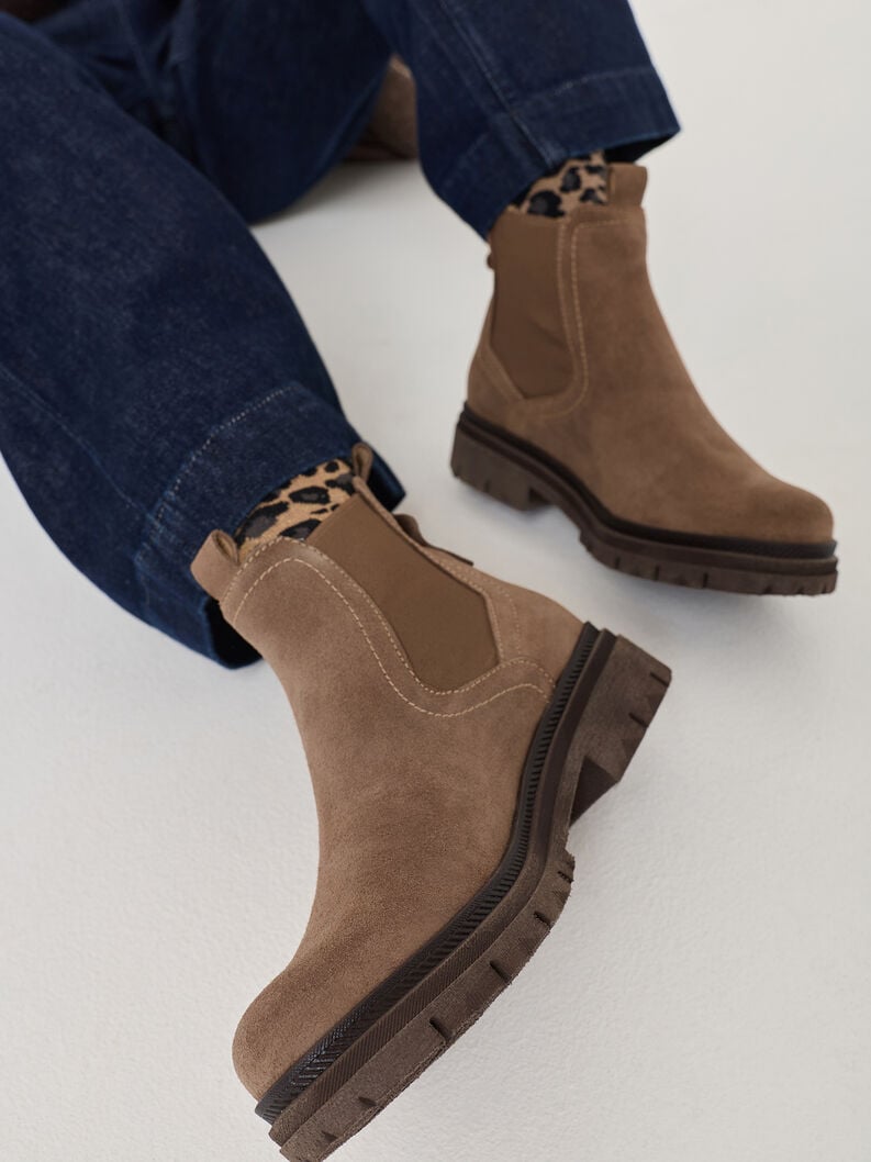 cuir chelsea boot - brun 1-25407-45-300 acheter tamaris bottines en ligne