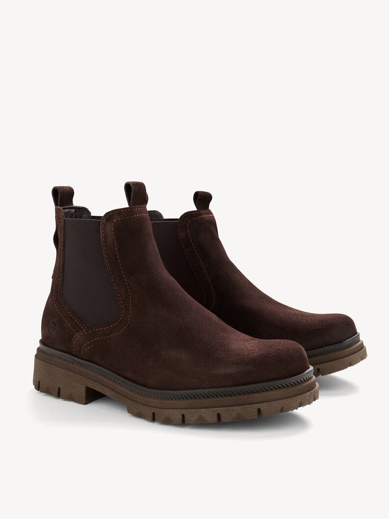 cuir chelsea boot - brun 1-25407-45-304 acheter tamaris bottines en ligne
