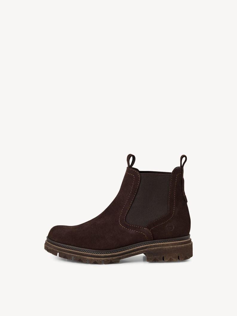 cuir chelsea boot - brun 1-25407-45-304 acheter tamaris bottines en ligne