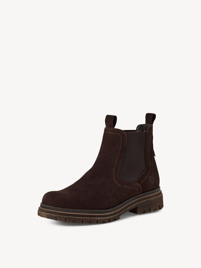 cuir chelsea boot - brun 1-25407-45-304 acheter tamaris bottines en ligne