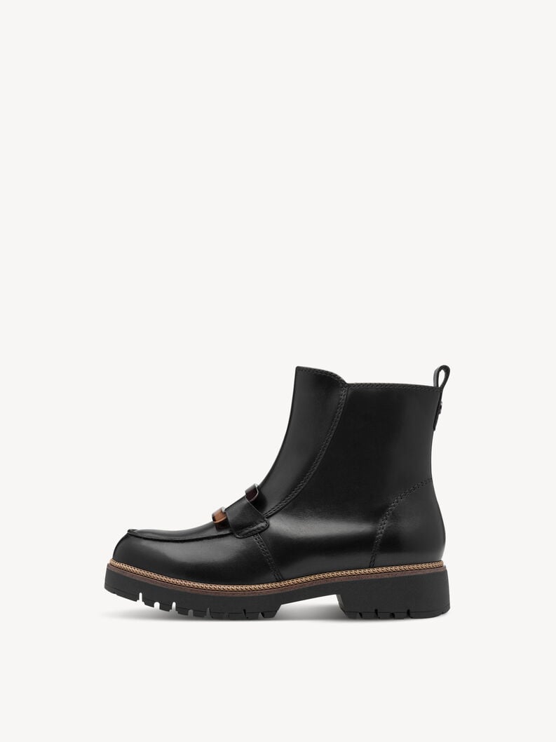 cuir chausson - noir 1-25435-45-003 acheter tamaris bottines en ligne