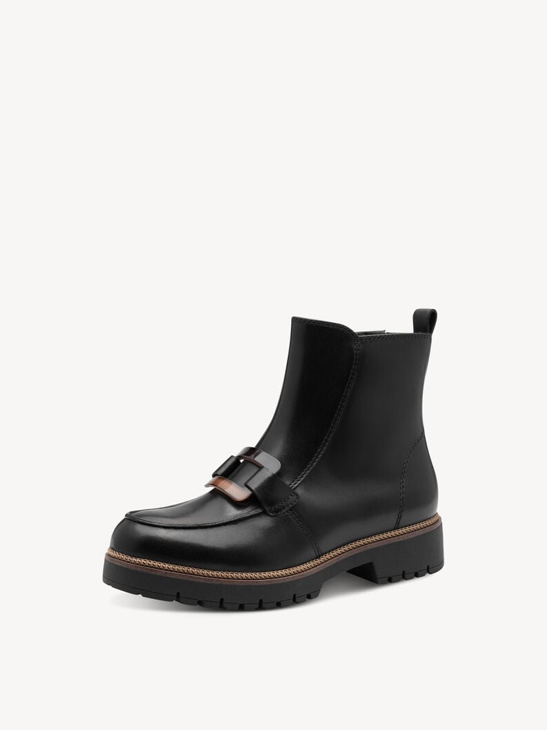 cuir chausson - noir 1-25435-45-003 acheter tamaris bottines en ligne