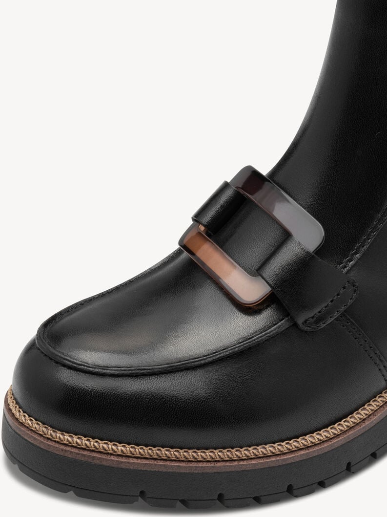 cuir chausson - noir 1-25435-45-003 acheter tamaris bottines en ligne