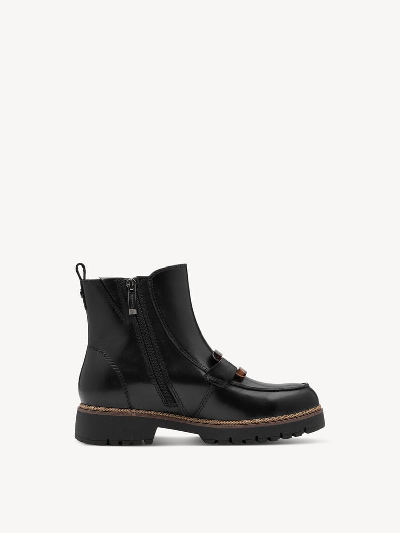 cuir chausson - noir 1-25435-45-003 acheter tamaris bottines en ligne