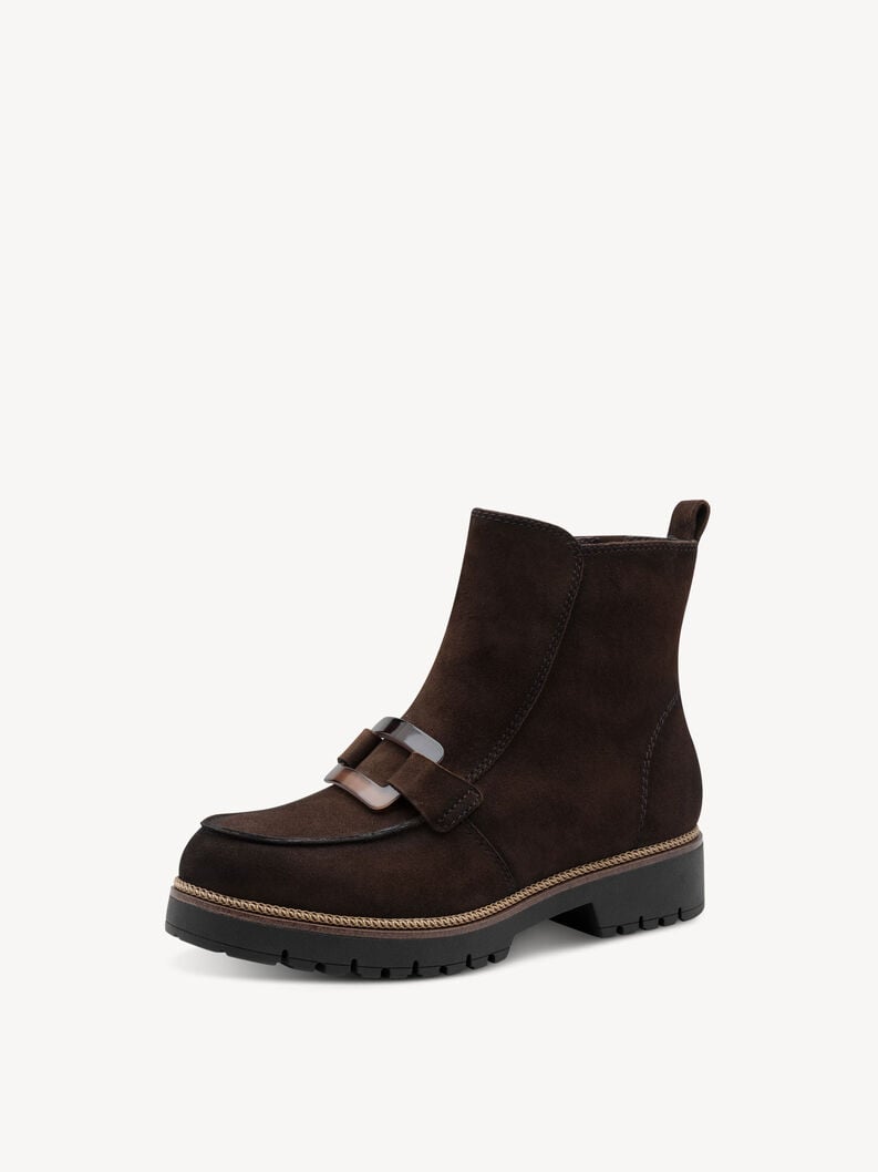 cuir chausson - brun 1-25435-45-304 acheter tamaris bottines en ligne