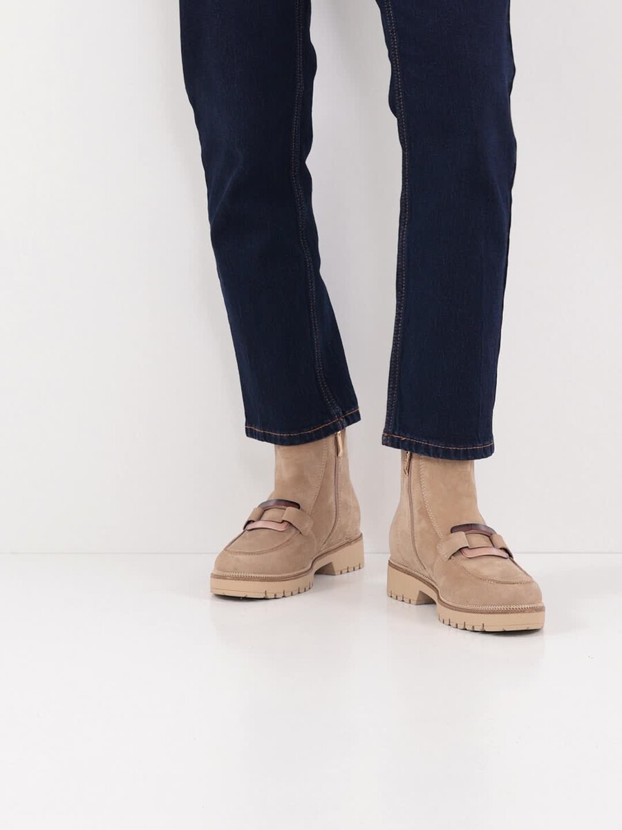 cuir chausson - beige 1-25435-45-400 acheter tamaris bottines en ligne