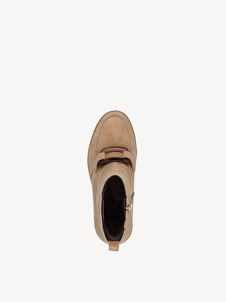 cuir chausson - beige 1-25435-45-400 acheter tamaris bottines en ligne