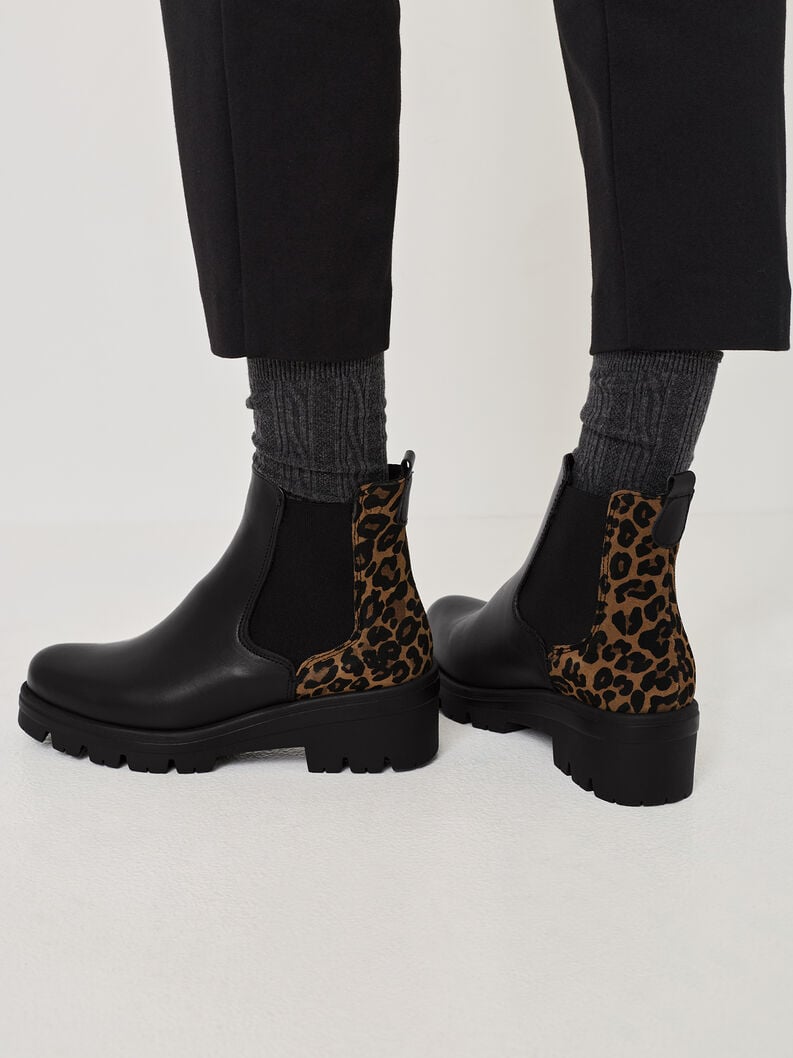 cuir chelsea boot - noir 1-25446-43-098 acheter tamaris bottines en ligne