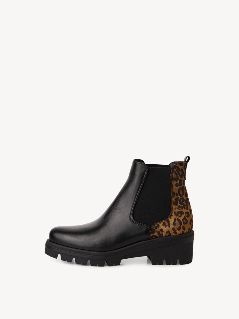 cuir chelsea boot - noir 1-25446-43-098 acheter tamaris bottines en ligne