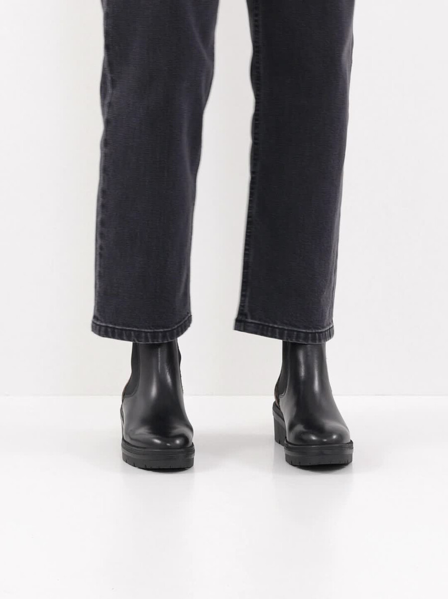 cuir chelsea boot - noir 1-25446-43-098 acheter tamaris bottines en ligne
