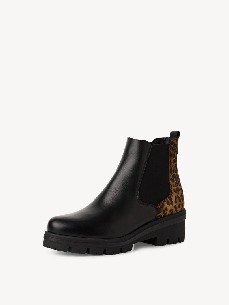 cuir chelsea boot - noir 1-25446-43-098 acheter tamaris bottines en ligne