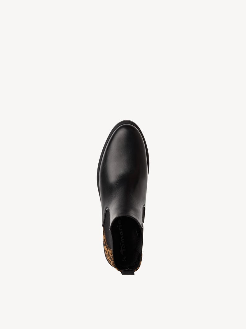 cuir chelsea boot - noir 1-25446-43-098 acheter tamaris bottines en ligne