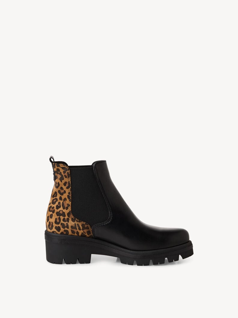 cuir chelsea boot - noir 1-25446-43-098 acheter tamaris bottines en ligne
