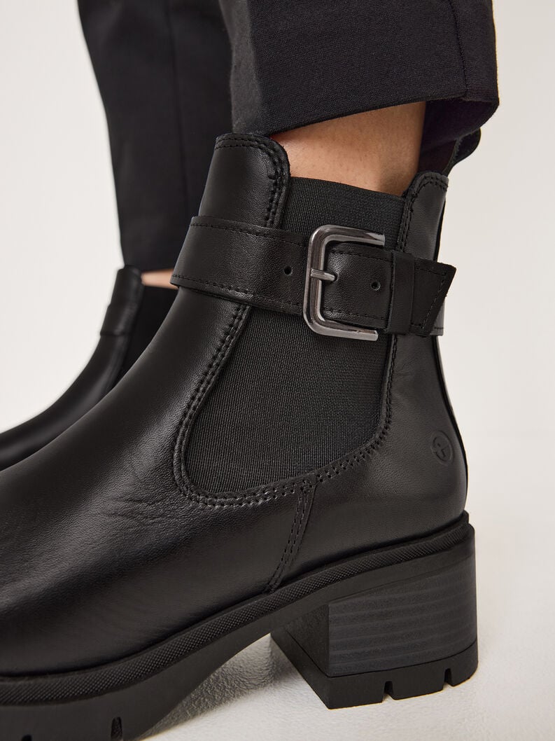 cuir chelsea boot - noir 1-25447-43-003 acheter tamaris bottines en ligne