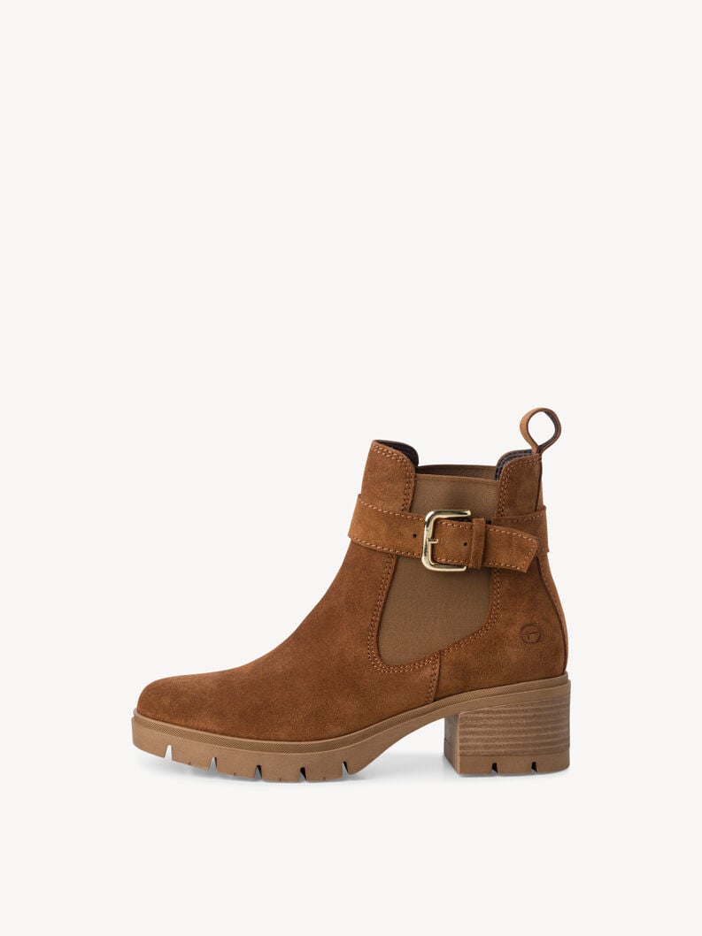 cuir chelsea boot - brun 1-25447-43-305 acheter tamaris bottines en ligne