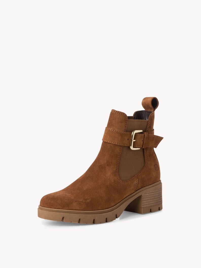cuir chelsea boot - brun 1-25447-43-305 acheter tamaris bottines en ligne