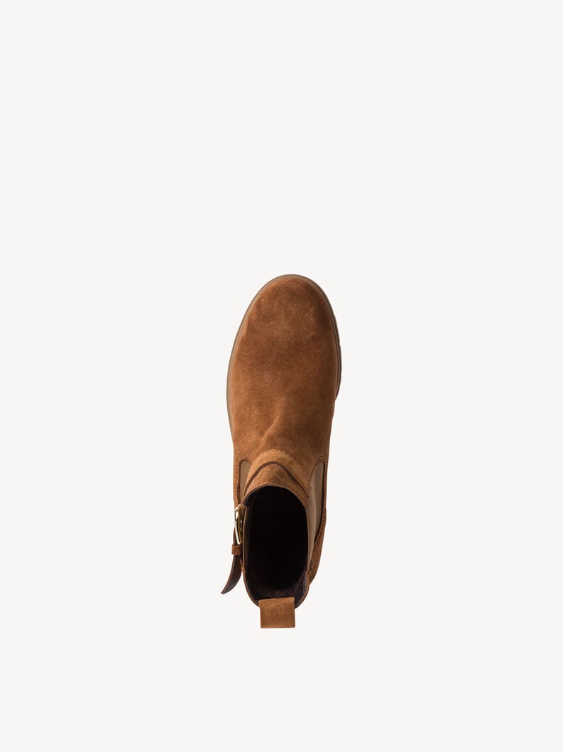 cuir chelsea boot - brun 1-25447-43-305 acheter tamaris bottines en ligne
