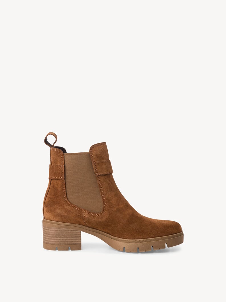 cuir chelsea boot - brun 1-25447-43-305 acheter tamaris bottines en ligne