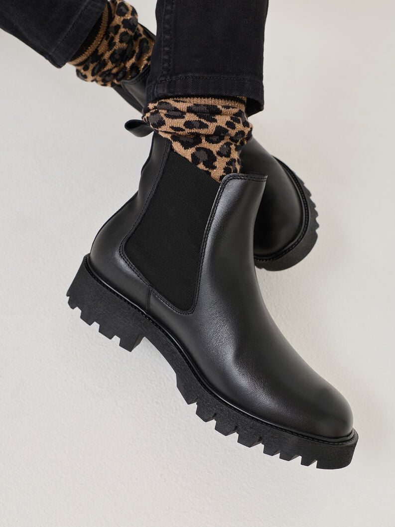 cuir chelsea boot - noir 1-25448-45-001 acheter tamaris bottines en ligne