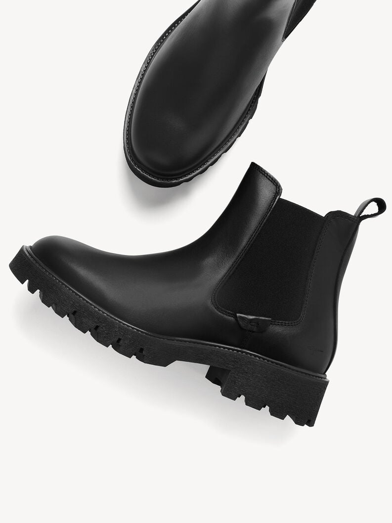 cuir chelsea boot - noir 1-25448-45-001 acheter tamaris bottines en ligne