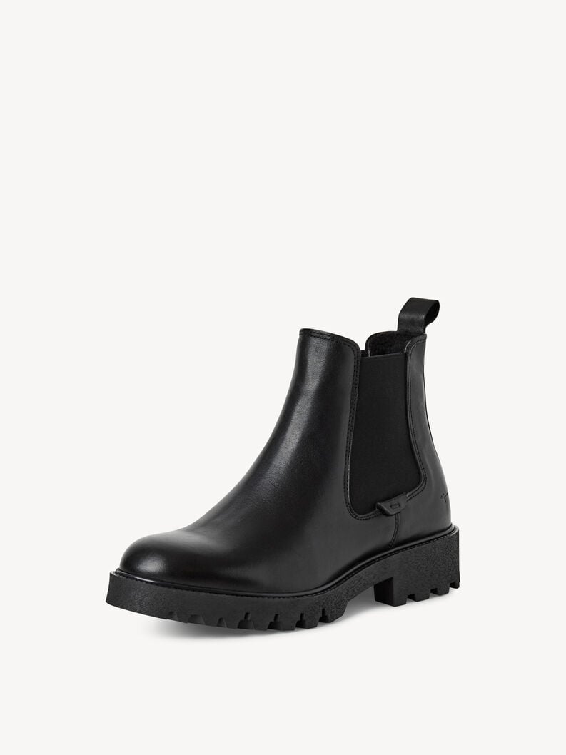 cuir chelsea boot - noir 1-25448-45-001 acheter tamaris bottines en ligne
