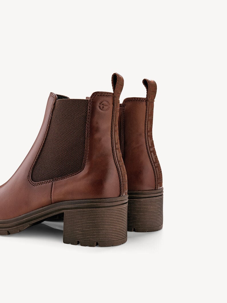 cuir chelsea boot - brun 1-25456-43-311 acheter tamaris bottines en ligne