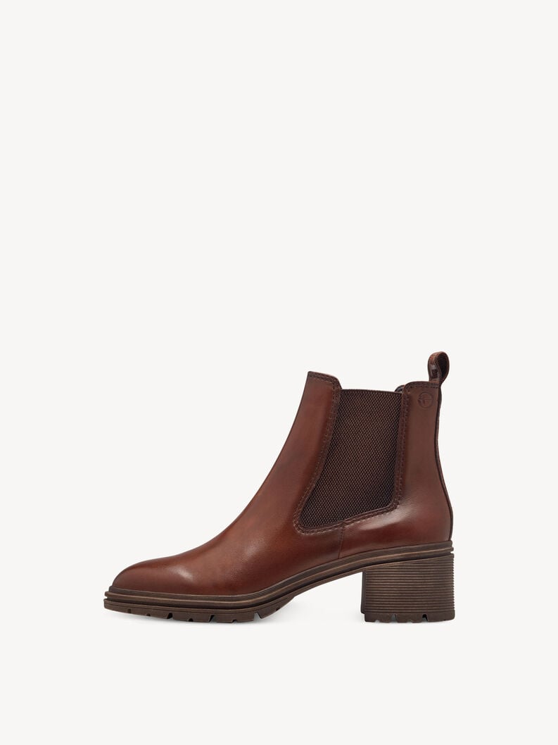 cuir chelsea boot - brun 1-25456-43-311 acheter tamaris bottines en ligne