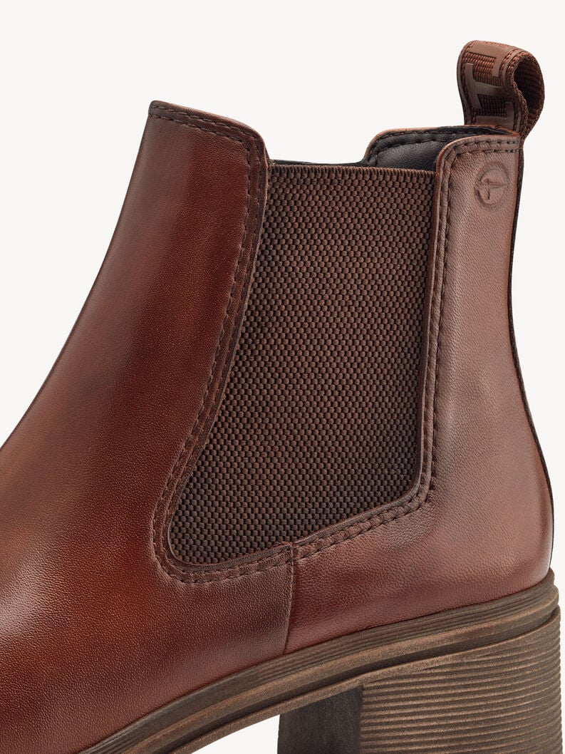 cuir chelsea boot - brun 1-25456-43-311 acheter tamaris bottines en ligne