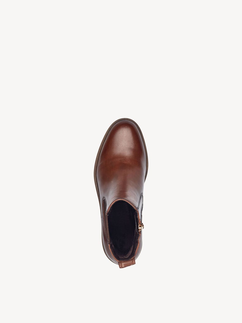 cuir chelsea boot - brun 1-25456-43-311 acheter tamaris bottines en ligne