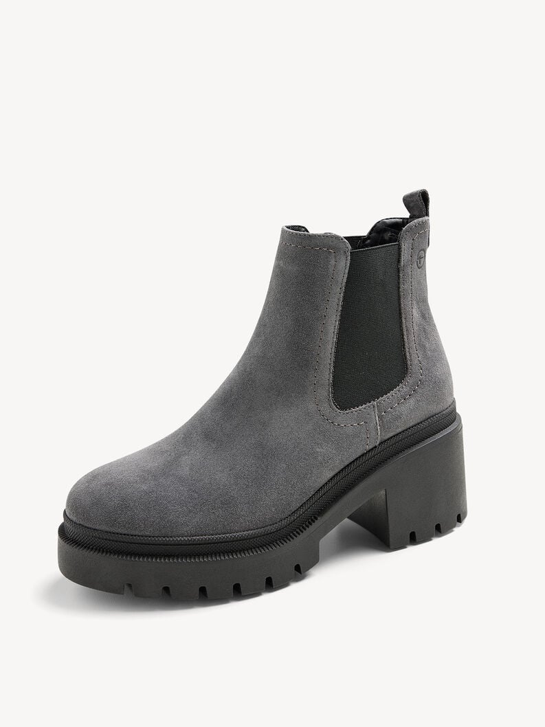 cuir chelsea boot - gris 1-25459-41-201 acheter tamaris bottines en ligne