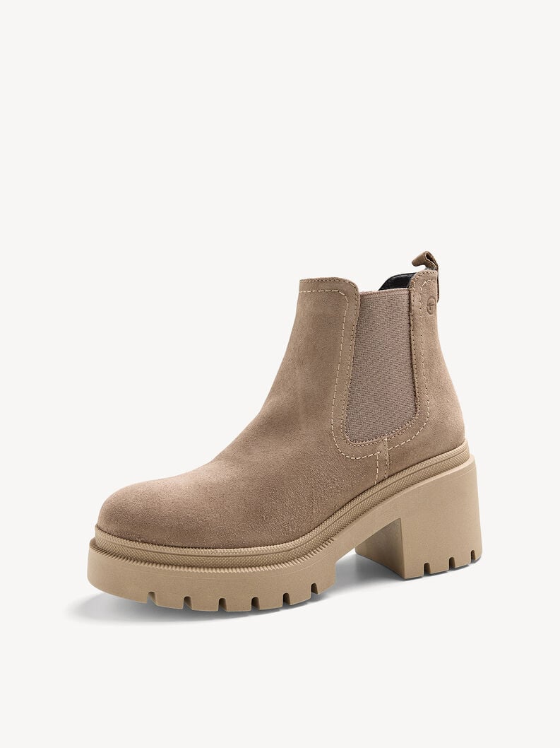 cuir chelsea boot - brun 1-25459-41-378 acheter tamaris bottines en ligne