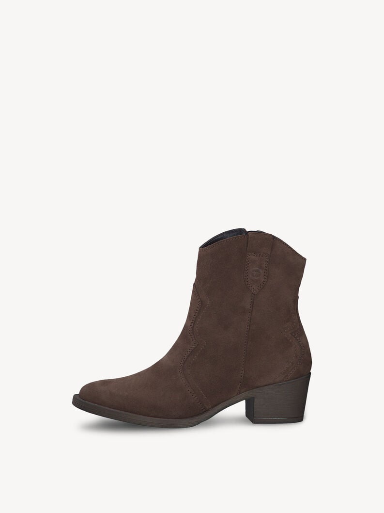 cuir chausson - brun 1-25702-41-304 acheter tamaris bottines en ligne