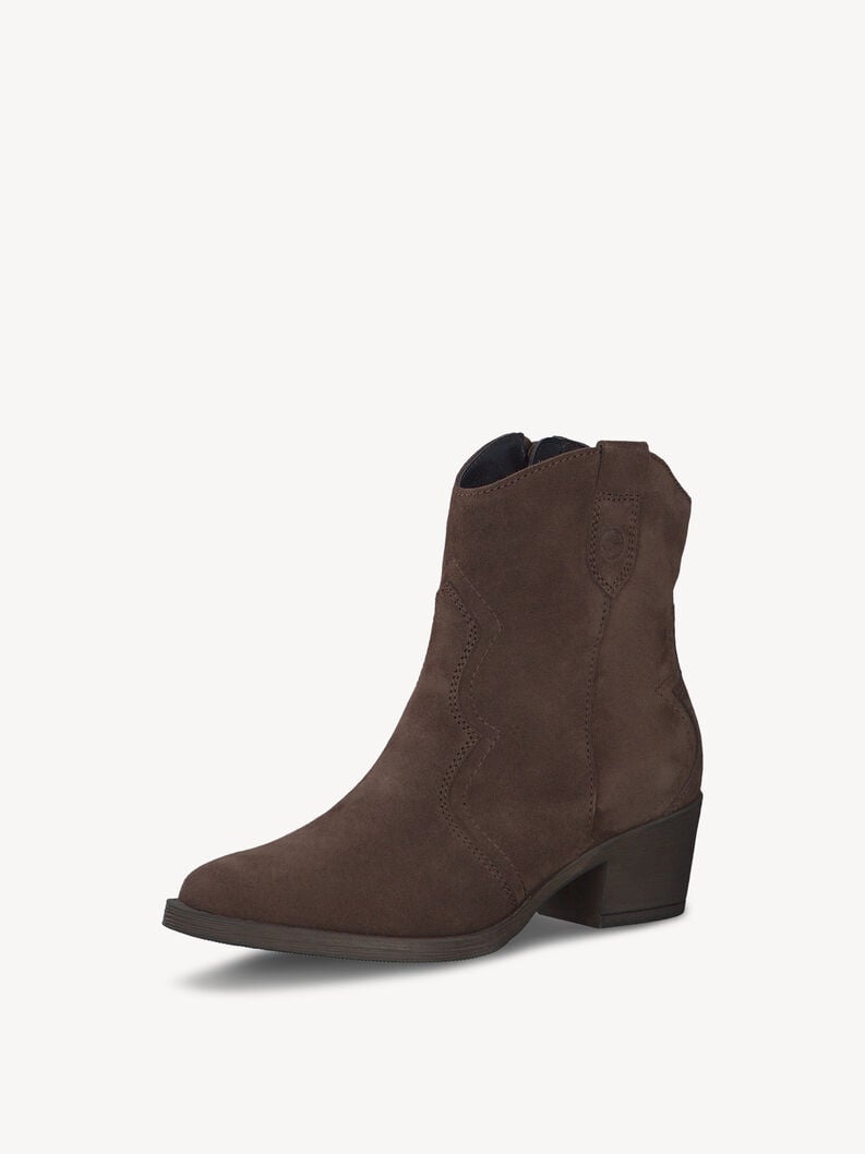 cuir chausson - brun 1-25702-41-304 acheter tamaris bottines en ligne