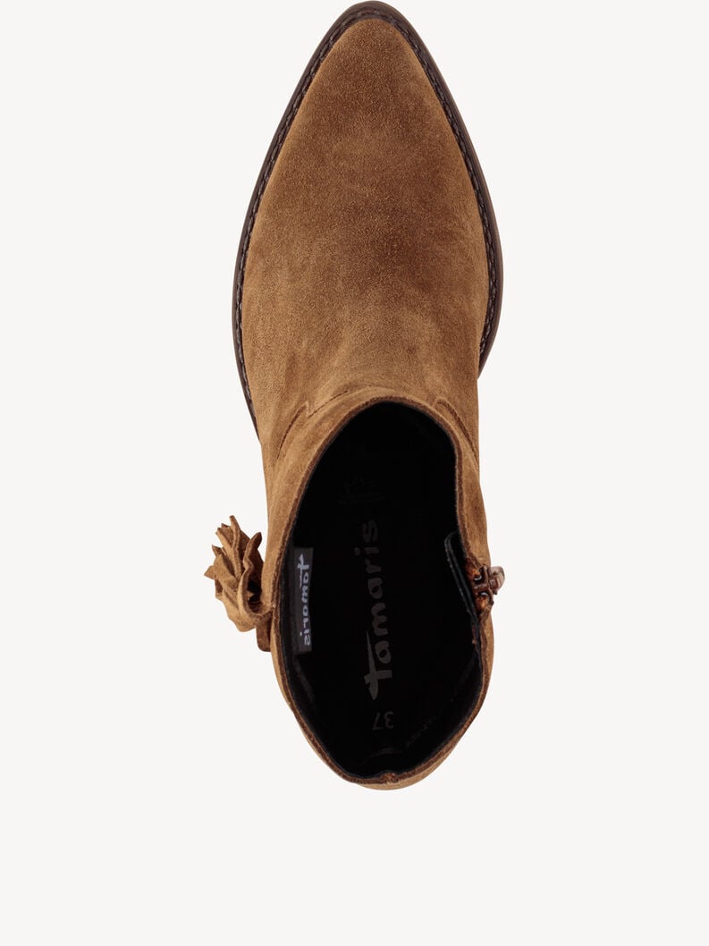 cuir chausson - brun 1-25705-45-336 acheter tamaris bottines en ligne